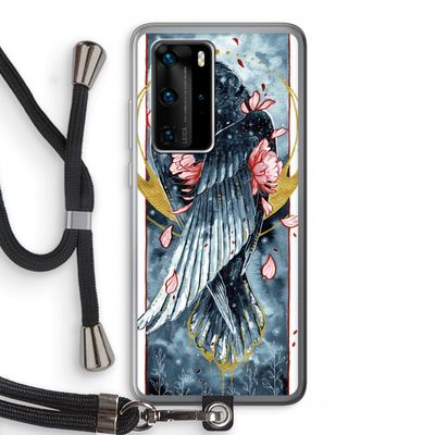 Golden Raven: Huawei P40 Pro Transparant Hoesje met koord