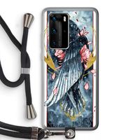 Golden Raven: Huawei P40 Pro Transparant Hoesje met koord