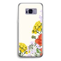 Wilde bloemen: Samsung Galaxy S8 Transparant Hoesje