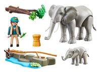 Playmobil Speelset groot (Olifanten in het buitenverblijf) - thumbnail