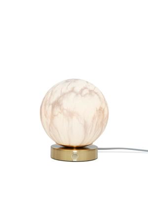 Tafellamp Carrara - Wit/Goud - Ø16cm