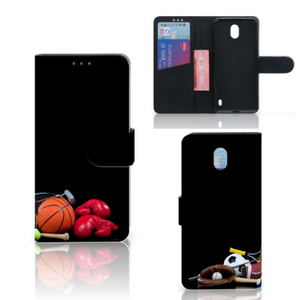 Nokia 1 Plus Wallet Case met Pasjes Sports