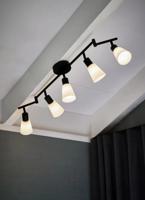 Brede plafondbar met 5 E14 fittingen Nordlux Cole plafondspot Brede plafondbar met 5 E14 fittingen Nordlux Cole plafondspot