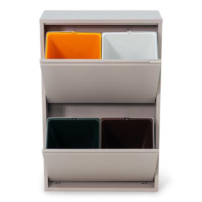 Spinder Design GIGI 4 afvalscheider 74l - silky taupe Spinder Design GIGI 4 afvalscheider 74l - silky taupe