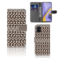 Samsung Galaxy A51 Telefoon Hoesje Aztec Brown - thumbnail