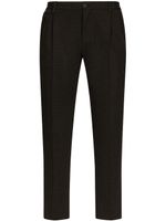 Dolce & Gabbana pantalon de costume à plis marqués - Noir