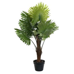 Kunstplant Tropische Palm in bloempot - Groen - 70 x 100 cm