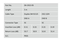 Digitus DK-2922-05 Glasvezel Optische vezel Aansluitkabel [1x SC-stekker - 1x SC-stekker] 9/125 µ Singlemode OS2 5.00 m - thumbnail