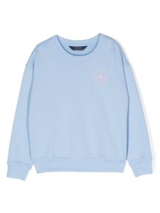 Ralph Lauren Kids sweat en polaire à logo brodé - Bleu