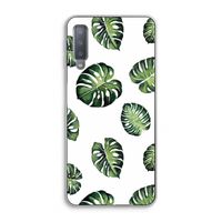 Tropische bladeren: Samsung Galaxy A7 (2018) Transparant Hoesje
