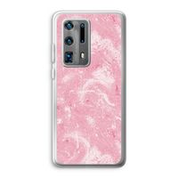 Abstract Painting Pink: Huawei P40 Pro Plus Transparant Hoesje