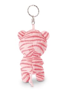 Nici sleutelhanger Glubschis Tijger junior 9 cm pluche roze