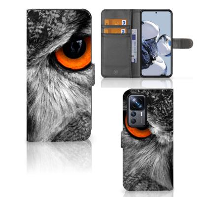Xiaomi 12T | 12T Pro | Telefoonhoesje | Met pasjeshouder | Uil