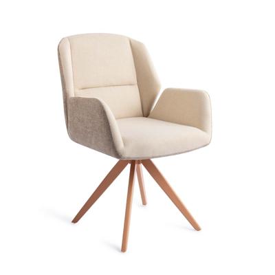 Jesper Home Draaibare Eetkamerstoel 'Myoko' Turn Peach, kleur Sandy Hill