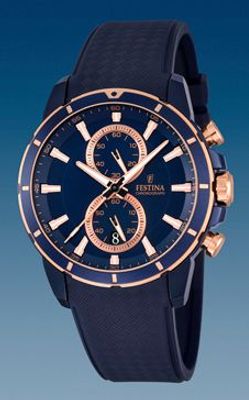 Horlogeband Festina F16851/1 Rubber Blauw 22mm