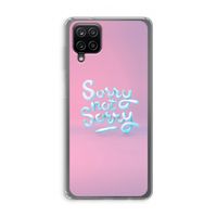 Sorry not sorry: Samsung Galaxy A12 Transparant Hoesje