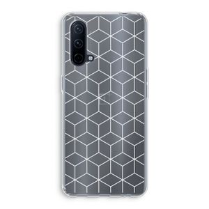 Zwart-witte kubussen: OnePlus Nord CE 5G Transparant Hoesje