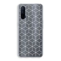 Zwart-witte kubussen: OnePlus Nord CE 5G Transparant Hoesje