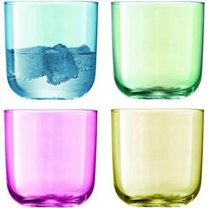 L.S.A. Polka Tumbler Glas 420 ml Set van 4 Stuks Assorti