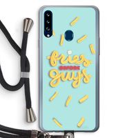 Always fries: Samsung Galaxy A20s Transparant Hoesje met koord