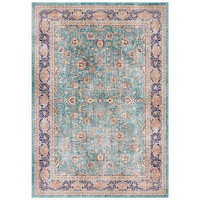 Vloerkleed Maschad - Turquoise 150x80cm - - Dekbed-Discounter.nl