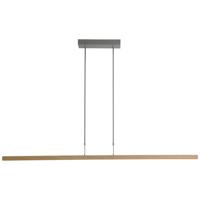 Masterlight HanglampOak nikkel met hout 134cm - 2786-37-NA-P-DW