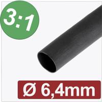 Quadrios 24CA286 Krimpkous met lijm Zwart 6.40 mm 2.13 mm Krimpverhouding:3:1 per meter