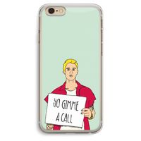 Gimme a call: iPhone 6 Plus / 6S Plus Transparant Hoesje