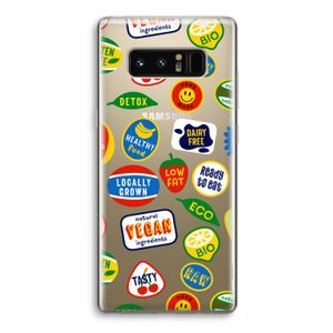 Fruitsticker: Samsung Galaxy Note 8 Transparant Hoesje