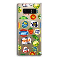 Fruitsticker: Samsung Galaxy Note 8 Transparant Hoesje