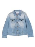 DONDUP KIDS veste en jean à effet délavé - Bleu