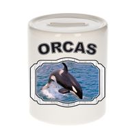 Dieren liefhebber grote orka spaarpot - orka walvissen cadeau   -