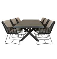 Qopps Bilby tuintafel met 4SO Fabrice dining tuinstoel