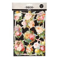 Vintage plaatjes, rozen, vel 16,5x23,5 cm, 2 vel/ 1 doos