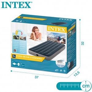 Intex 64781 DuraBeam Standard Twin Luchtbed (l x b x h) 1910 x 990 x 250 mm Donkerblauw