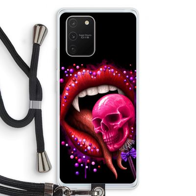 Dodelijk zoet: Samsung Galaxy S10 Lite Transparant Hoesje met koord