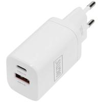 Digitus DA-10062 USB-oplader 30 W 1x USB-A, 1x USB-C Wit Thuis, Binnen Digitus DA-10062 USB-oplader 30 W 1x USB-A, 1x USB-C Wit Thuis, Binnen