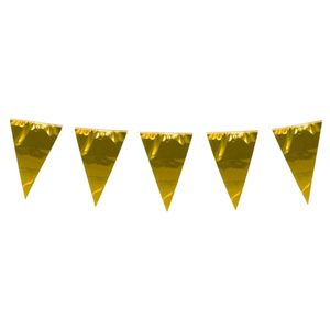 Glimmende vlaggenlijn XL goud 10 meter