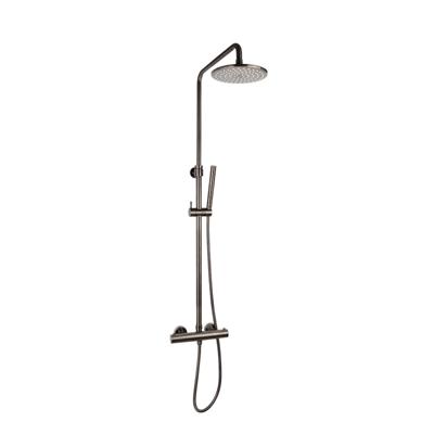 Regendoucheset Opbouw Sanilux Blair Thermostatisch Douchekop 25 cm Gunmetal Sanilux