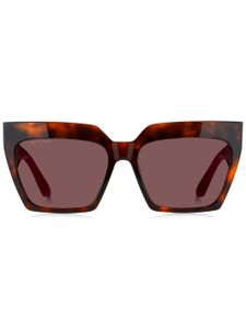 ETRO lunettes de soleil à monture papillon - Rouge