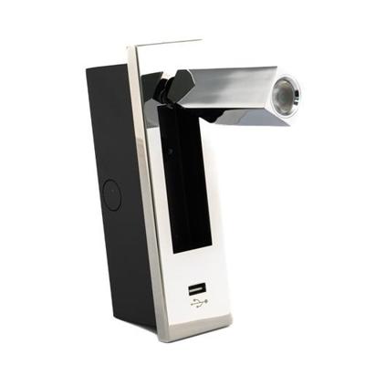 Hollex Led Leeslamp Met Usb Chroom 10-30v 3w Ww Default