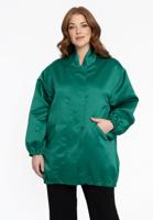 Yoek Bomber lang SATIN | Groen | Maat 54/56 Yoek Bomber lang SATIN | Groen | Maat 54/56
