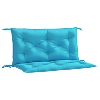 The Living Store Tuinbankkussens - Polyester - 100 x 50 x 7 cm - Turquoise