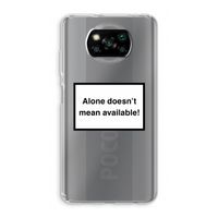 Alone: Xiaomi Poco X3 Pro Transparant Hoesje