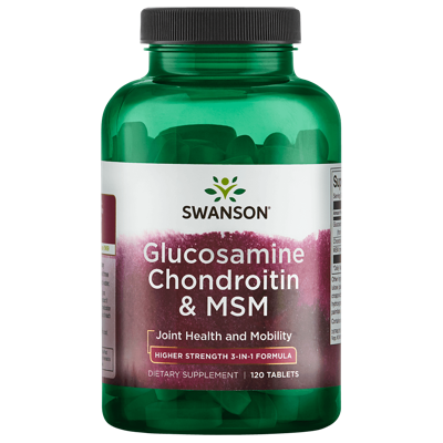 Glucosamine, Chondroitine & Msm 500/400/200 | Swanson | 120ct