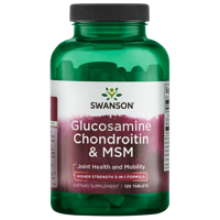 Glucosamine, Chondroitine & Msm 500/400/200 | Swanson | 120ct