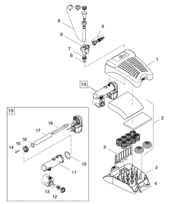 OASE Onderdelen Filtral UVC 5000 Verv. rotor kpl. ASE 2500 gemagnetiseerd