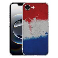 TPU Hoesje iPhone 16e - Nederlandse vlag - schokabsorberende TPU TPU Hoesje iPhone 16e - Nederlandse vlag - schokabsorberende TPU