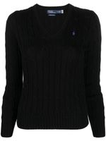 Polo Ralph Lauren pull Kimberly en maille torsadée - Noir - thumbnail