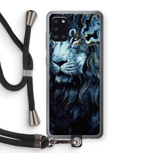 Darkness Lion: Samsung Galaxy A31 Transparant Hoesje met koord